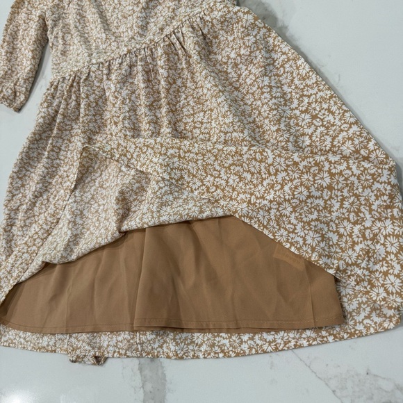 Forever 21 NWT Floral SquareNeck PuffSleeve Cottage TieBack Dress Womens Medium - Picture 4 of 10